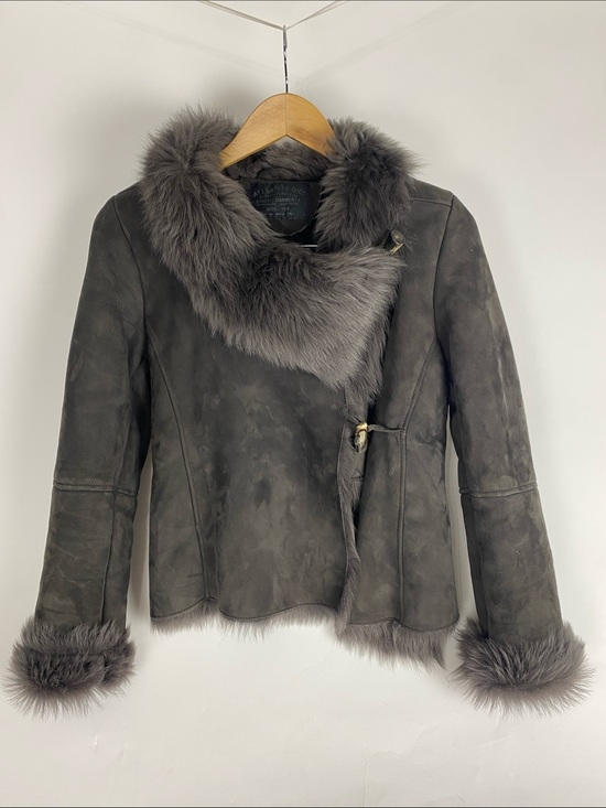 All Saints Jackets & Blazers - All Saints Ladies PELT Sheepskin shearling Jacket Tagged As Ten Runs Small
